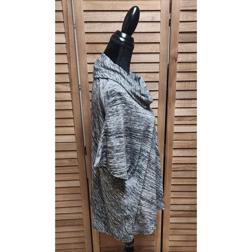 Avenue Womens Cowlneck Gray Short Sleeve Sweater Plus Size 22/24 Business Casual - Picture 3 of 7